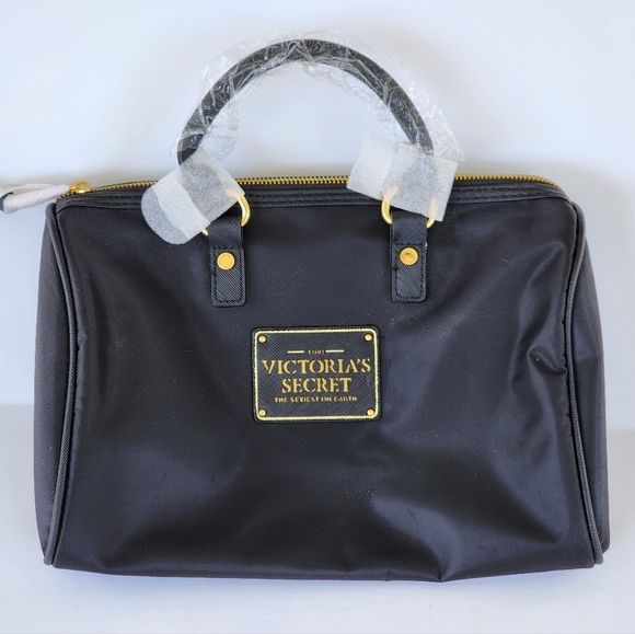 BRAND NEW NEVER USED  Victoria Secret Small Wristlet Black Hand Bag - Picture 1 of 10